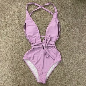 Lavender One Piece Swimsuit